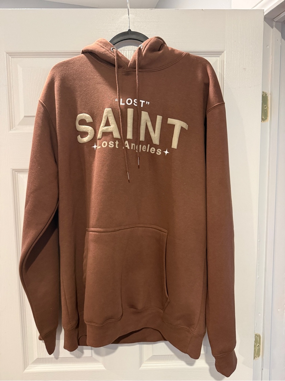 "Lost" SAINT Los Angeles Brown Pullover Hoodie